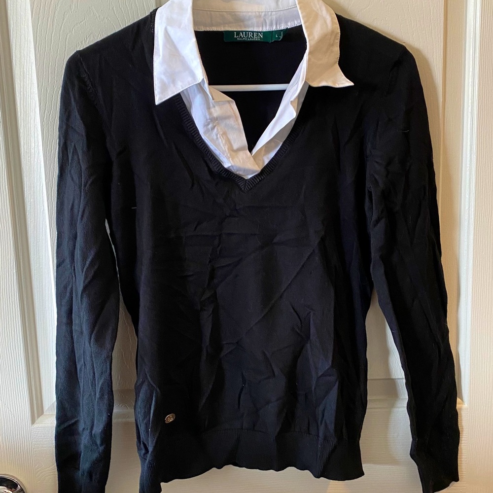 Long sleeve Ralph Lauren blouse, fits like S/M